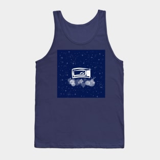 microwave oven, kitchen appliances, food preparation, technology, light, universe, cosmos, galaxy, shine, concept Tank Top